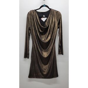 Fraiche By J Cowl Neck Mini Dress